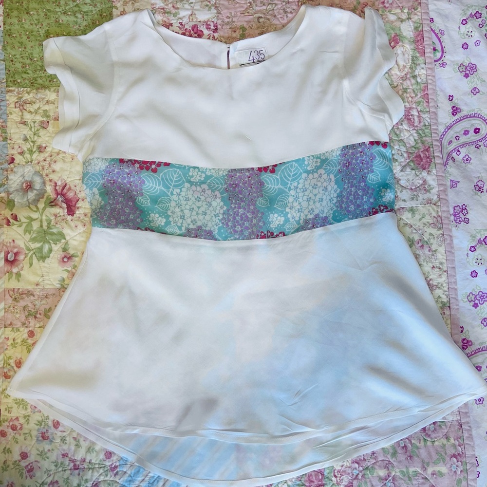 Matilda Jane NWT  Cream Top 435 Collection SZ 10 Girls 👧🏻🌾🌼